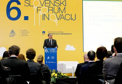 Predsednik republike dr. Danilo Türk se je udeležil odprtja 6. slovenskega foruma inovacij (foto: Stanko Gruden/STA)