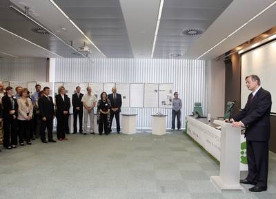 Predsednik republike dr. Danilo Türk se je udeležil 2. Strateških dnevov Centra odličnosti Polimerni materiali in tehnologije - CO PoliMaT (foto: Tina Kosec/STA)