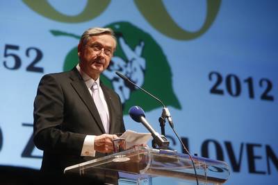 Predsednik republike dr. Danilo Türk se je udeležil slovesnosti ob 60. obletnici Judo zveze Slovenije (foto: Stanko Gruden/STA)