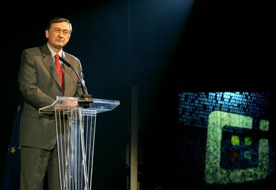 Predsednik republike dr. Danilo Türk se je udeležil odprtja NT konference 2010 (foto: Tina Kosec/STA)