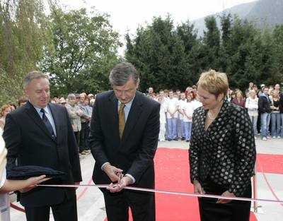 Predsednik republike dr. Danilo Türk se je udeležil slovesnosti ob odprtju Visoke šole za zdravstveno nego Jesenice (FA BOBO)