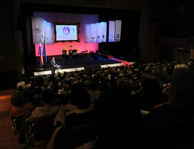 Predsednik republike dr. Danilo Türk se je udeležil slavnostne akademije ob mednarodnem dnevu medicinskih sester in mednarodnem dnevu babic (foto: Nebojša Tejić/STA)
