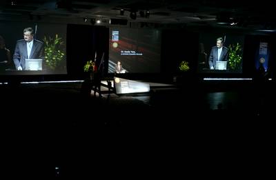 Predsednik republike dr. Danilo Türk se je udeležil odprtja 10. slovenskega kongresa o cestah in prometu (foto: Tina Kosec/STA)