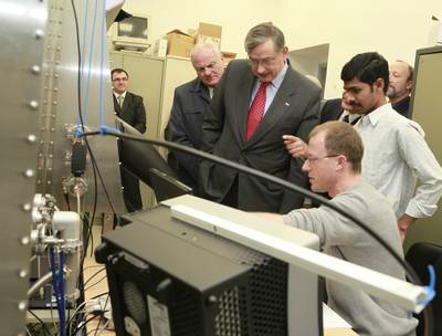 Predsednik republike dr. Danilo Türk je obiskal Univerzitetno središče Ajdovščina Univerze v Novi Gorici (foto: Tina Kosec/STA)