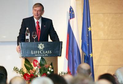 Predsednik republike dr. Danilo Türk se je udeležil Dneva slovenskih odvetnikov (foto: Tina Kosec/STA)