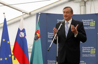 Predsednik republike dr. Danilo Türk se je udeležil 17. srečanja gospodarstvenikov Primorske (foto: Tina Kosec/STA)