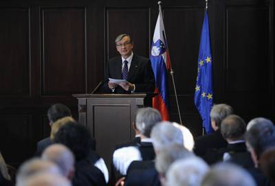 Predsednik republike dr. Danilo Türk se je udeležil slavnostne občne seje ob 20. obletnici osamosvojitve Republike Slovenije in 20. obletnici Vrhovnega sodišča Republike Slovenije (foto: Nebojša Tejić/STA)