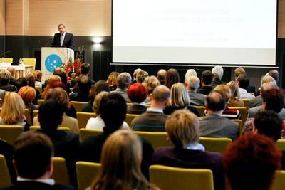 Predsednik republike dr. Danilo Türk se je udeležil odprtja 5. slovenskega urološkega kongresa z mednarodno udeležbo in ICS simpozija (foto: Stanko Gruden/STA)