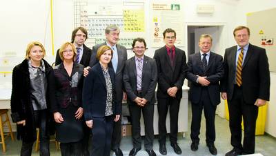 Predsednik republike dr. Danilo Türk je obiskal Center za funkcijsko genomiko in biočipe ter laboratorije podjetja DiaGenomi (foto: Stanko Gruden/STA)
