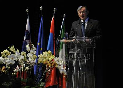 Predsednik republike dr. Danilo Türk se je udeležil slovesnosti ob dnevu pomorstva (foto: Nebojša Tejić/STA)
