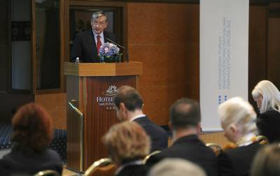 Predsednik republike dr. Danilo Türk se je udeležil mednarodne konference "Zdravstvo brez meja" (foto: Nebojša Tejić/STA)
