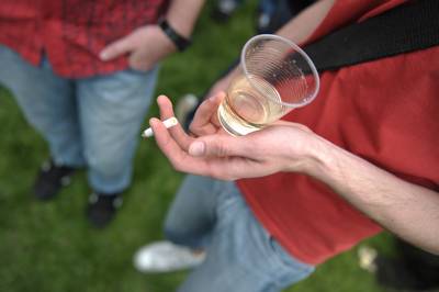 Mladi za dobro zabavo ne potrebujejo alkohola, tobaka in prepovedanih drog (foto: Tamino Petelinšek/STA)