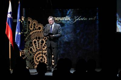 Predsednik republike dr. Danilo Türk se je udeležil slavnostne prireditve Zlata nit 2011 (foto: Stanko Gruden/STA)