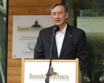 Predsednik republike dr. Danilo Türk je odprl Slovenski planinski muzej (foto: Stanko Gruden/STA)