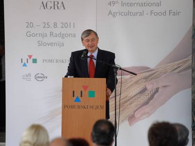 Predsednik republike dr. Danilo Türk je odprl 49. mednarodni kmetijsko-živilski sejem Agra (foto: Nebojša Tejić/STA)