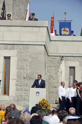 Predsednik republike dr. Danilo Türk se je ob mednarodnem dnevu miru udeležil Vseslovenskega zborovanja za mir (FA BOBO)