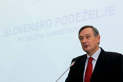 Predsednik republike dr. Danilo Türk se je udeležil prireditve "Slovensko podeželje po 20 letih samostojnosti in iniciacija podeželskega parlamenta v Sloveniji" (foto: Stanko Gruden/STA)