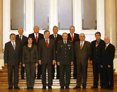 Predsednik republike dr. Danilo Türk je priredil sprejem ob 40. obletnici Teritorialne obrambe (FA BOBO)