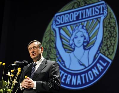 Predsednik republike dr. Danilo Türk se je udeležil dobordelnega koncerta Humanitarnega Soroptimist kluba Maribor, kjer je imel pozdravni nagovor (FA BOBO)