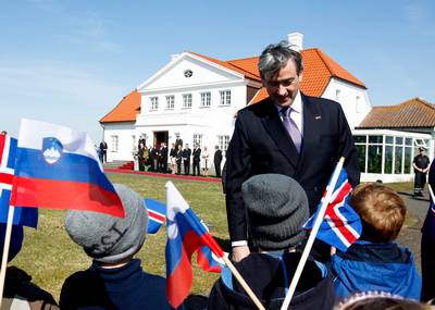 Predsednik Republike Slovenije dr. Danilo Türk je prispel na državniški obisk v Republiko Islandijo (foto: Stanko Gruden/STA)