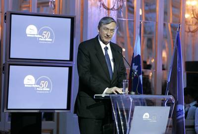 Predsednik republike dr. Danilo Türk se je udeležil slavnostne akademije ob 50. obletnici študija prava v Mariboru (foto: Tina Kosec/STA)