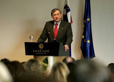 Predsednik Republike Slovenije se je udeležil  XIV. strokovnega posveta Vodenje v vzgoji in izobraževanju (foto:Tina Kosec/STA)