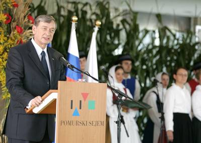 Predsednik republike dr. Danilo Türk je odprl 48. mednarodni kmetijsko-živilski sejem Agra (foto: Tina Kosec/STA)