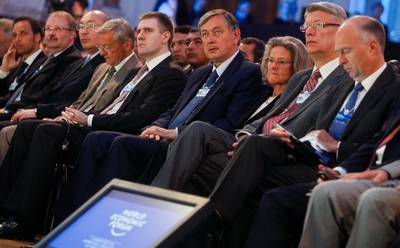 Predsednik republike dr. Danilo Türk se je udeležil otvoritvenega zasedanja Svetovnega gospodarskega foruma na temo "Širitev meja inovacije" (Expanding the Frontiers of Innovation) (foto: Stanko Gruden/STA)