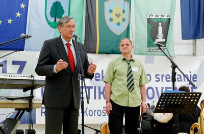 Predsednik republike dr. Danilo Türk se je udeležil 17. športno-rekreativnega srečanja diabetikov Slovenije (foto: Stanko Gruden/STA)