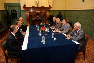 Predsednik republike dr. Danilo Türk je obiskal družbo Postojnska jama (foto: Nebojša Tejić/STA)