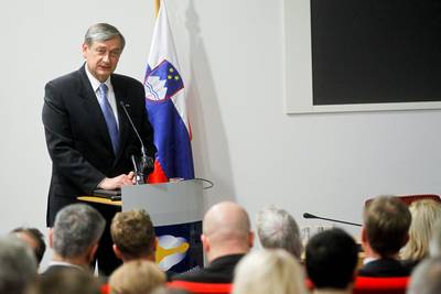 Predsednik Republike Slovenije dr. Danilo Türk se je udeležil odprtja Poslovne konference nizozemskih in slovenskih gospodarstvenikov (foto: Stanko Gruden/STA)