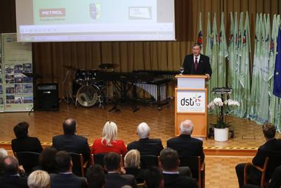 Predsednik republike dr. Danilo Türk se je udeležil 21. zaključne slovesnosti s podelitvijo priznanj projekta "Moja dežela – lepa in gostoljubna" (foto: Stanko Gruden/STA)