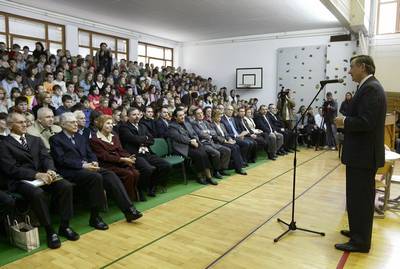 Predsednik republike dr. Danilo Türk se je udeležil slovesnosti ob 110. obletnici rojstva Leona Štuklja (FA BOBO)