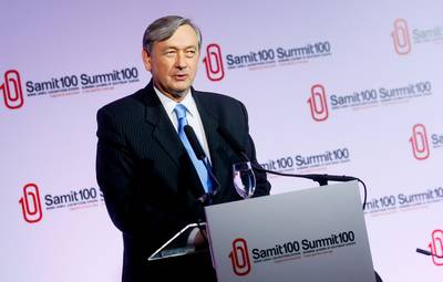 Predsednik republike dr. Danilo Türk se je udeležil regionalnega vrha poslovnih voditeljev Jugovzhodne Evrope Summit100 (foto: Stanko Gruden/STA)