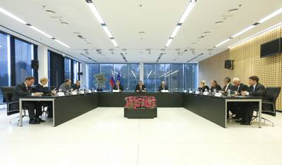Predsednik republike dr. Danilo Türk je organiziral pogovor na temo "Evropska unija prihodnosti" (foto: Stanko Gruden/STA)