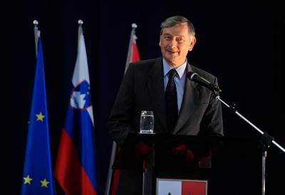 Predsednik republike dr. Danilo Türk se je udeležil slovesnega odprtja Športnega parka Mokronog (foto: Nebojša Tejić/STA)