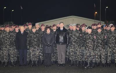 Predsednik in vrhovni poveljnik obrambnih sil Republike Slovenije dr. Danilo Türk se je udeležil proslave ob dnevu samostojnosti in enotnosti (FA BOBO)