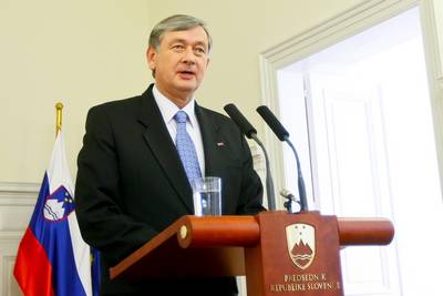 Izjava predsednika republike dr. Danila Türka o razpustu državnega zbora in razpisu predčasnih volitev (foto: Stanko Gruden/STA)