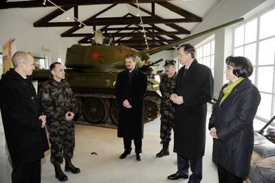 Predsednik republike dr. Danilo Türk je obiskal muzejski Park vojaške zgodovine v Pivki (FA BOBO)
