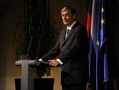 Predsednik republike dr. Danilo Türk se je udeležil slavnostne akademije ob 40. obletnici delovanja Slovenskega sodniškega društva (foto: Nebojsa Tejić/STA)