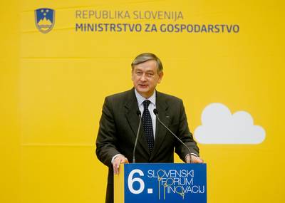 Predsednik republike dr. Danilo Türk se je udeležil odprtja 6. slovenskega foruma inovacij (foto: Stanko Gruden/STA)