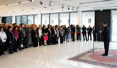 Predsednik republike dr. Danilo Türk in soproga Barbara Miklič Türk sta priredila sprejem za predstavnike humanitarnih organizacij (foto: Stanko Gruden/STA)