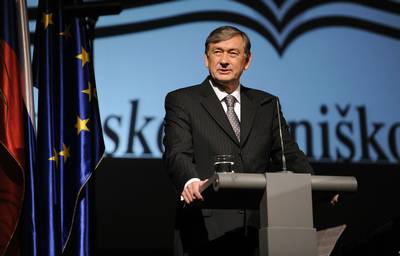 Predsednik republike dr. Danilo Türk se je udeležil slavnostne akademije ob 40. obletnici delovanja Slovenskega sodniškega društva (foto: Nebojsa Tejić/STA)