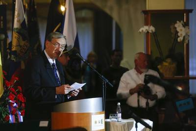 Predsednik republike dr. Danilo Türk se je udeležil osrednje slovesnosti ob 21. obletnici odhoda zadnjega vojaka Jugoslovanske armade z območja Republike Slovenije (foto: Stanko Gruden/STA)