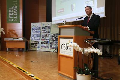 Predsednik republike dr. Danilo Türk se je udeležil 21. zaključne slovesnosti s podelitvijo priznanj projekta "Moja dežela – lepa in gostoljubna" (foto: Stanko Gruden/STA)