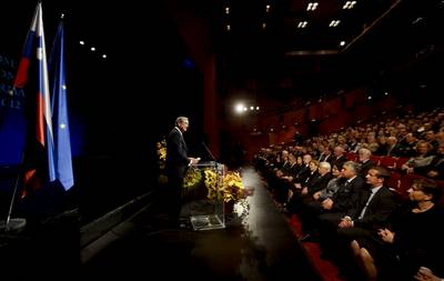 Predsednik republike dr. Danilo Türk se je udeležil proslave ob državnem prazniku dnevu reformacije (foto: Stanko Gruden/STA)