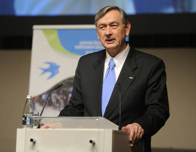 Predsednik republike dr. Danilo Türk se je udeležil slovesnosti ob 20. obletnici ustanovitve Centra šolskih in obšolskih dejavnosti (foto: Nebojša Tejić/STA)