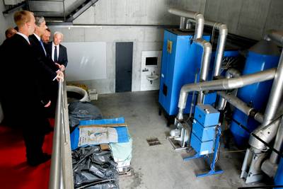 Predsednik republike dr. Danilo Türk je obiskal Inovacijski center za razvoj alternativnih virov energije Vransko (foto: Stanko Gruden/STA)