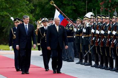 Predsednik Republike Slovenije dr. Danilo Türk se je poslovil od Njegovega veličanstva norveškega kralja Haralda V. (foto: Stanko Gruden/STA)