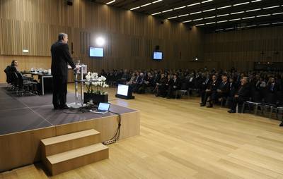 Predsednik republike dr. Danilo Türk se je udeležil odprtja 6. strateške konference o trgovini (foto: Nebojša Tejić/STA)